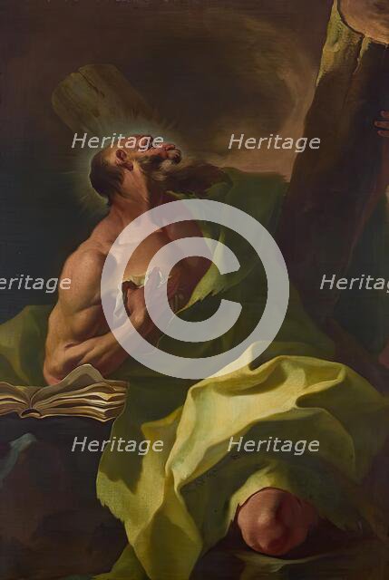 The Apostle Andrew, 1754. Creator: Johann Lucas Kracker.