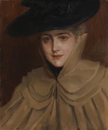 Portrait of a Young Woman, 1891. Creator: Albert Edelfelt.