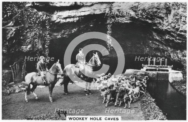 Wookey Hole caves, 1936. Artist: Unknown
