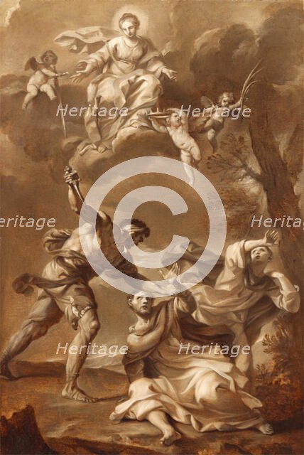 Martyrdom of Saint Peter Martyr, c1727. Creator: Felice Torelli.