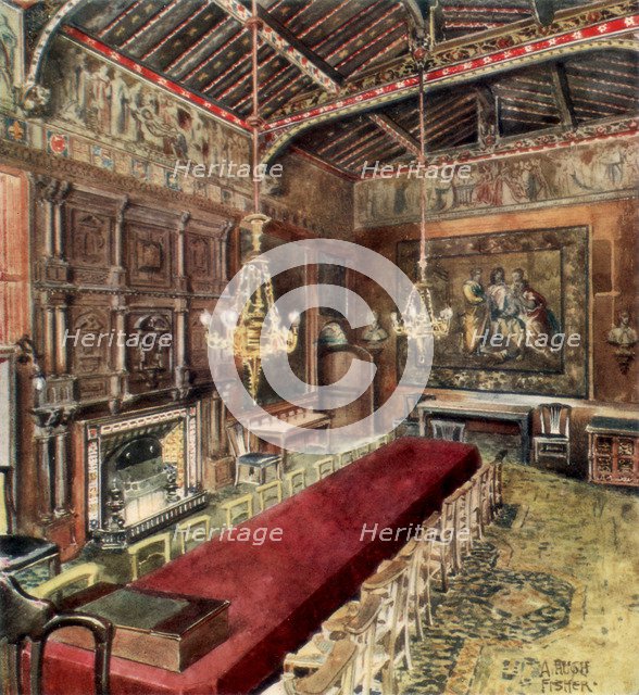 Jerusalem Chamber, Westminster Abbey, 1902. Artist: Alfred Hugh Fisher