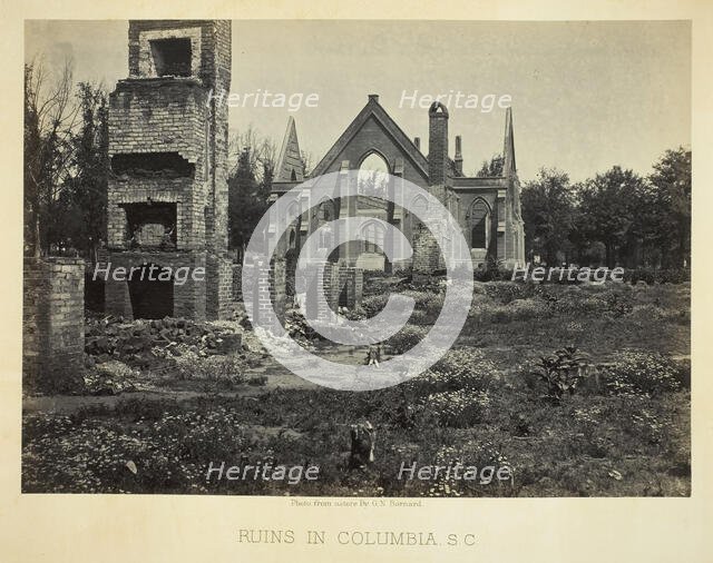 Ruins in Columbia, S.C., 1865. Creator: George N. Barnard.