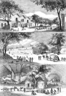 The Paris Wine Market: the Brandy Quarter, Rues de Languedoc and de la Côte d'Or, the Cellars, 1860. Creator: Unknown.