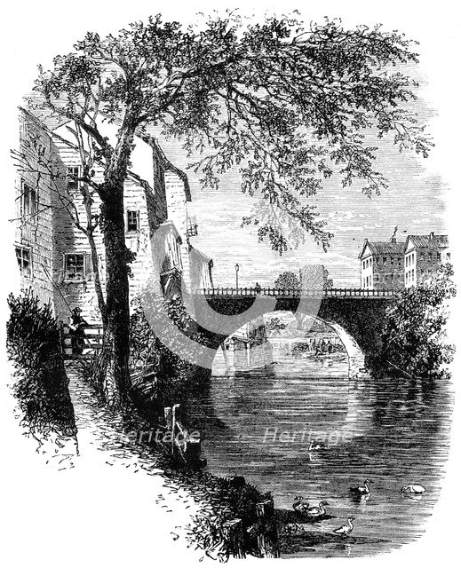 View in Hartford, Connecticut, c17th century (c1880). Artist: Unknown