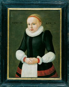 Portrait of Susanna Völker, 1588. Creator: Middle-Rhenish Master of 1588