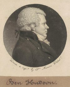 William Hudson, 1798. Creator: Charles Balthazar Julien Févret de Saint-Mémin.