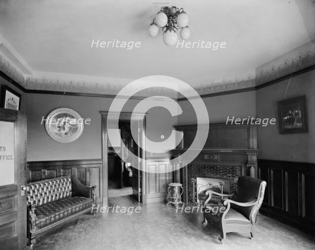 Glazier Stove Company, president's room, Chelsea, Mich., between 1900 and 1910. Creator: William H. Jackson.