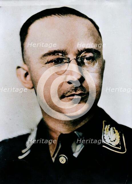 Heinrich Himmler, Reichsführer of the SS, c1930s-c1940s. Creator: Unknown.