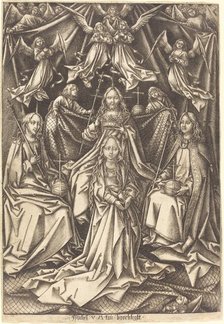 The Coronation of the Virgin, c. 1490/1500. Creator: Israhel van Meckenem.