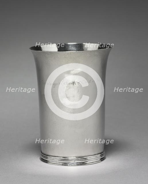 Beaker, c. 1715. Creator: Moody Russell (American, 1694-1761).
