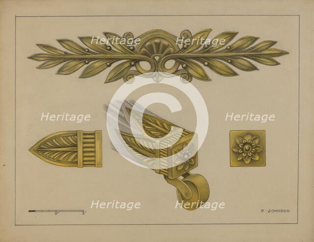 Mount and Cup Caster, c. 1936. Creator: Philip Johnson.