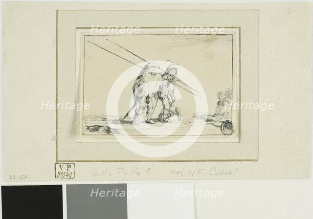 Two Soldiers with Staffs, n.d. Creator: Unknown.