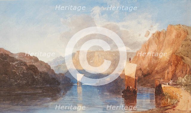 Blasting St. Vincent's Rock, Clifton, about 1830. Creator: John Sell Cotman.