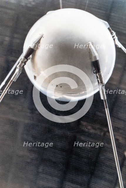 Sputnik 1, Russian satellite, 1957. Artist: Unknown