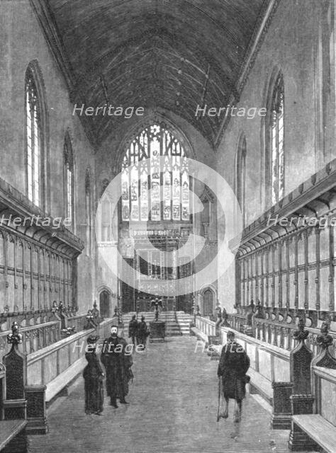 ''The New Chapel, Queens College, Cambridge', 1891. Creator: Unknown.