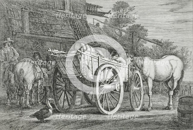 The Four-Wheeled Cart, 1643 . Creator: Gerrit Claesz Bleker.