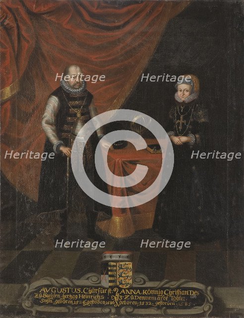 Portrait of Augustus (1526-1586), Elector of Saxony and Anne of Denmark (1532-1585), Electress of Sa