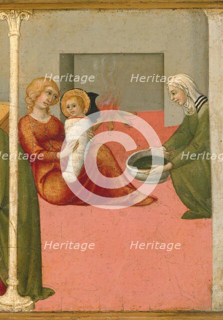 The Birth and Naming of Saint John the Baptist, 1450-60. Creator: Sano di Pietro.