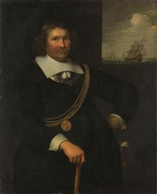 Portrait of Jan Cornelisz Meppel, Lieutenant-Admiral of Holland and West-Friesland, 1661. Creator: Jan Albertsz. Rotius.