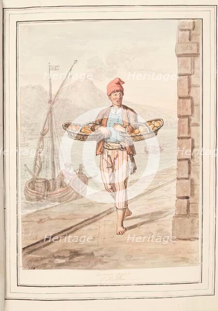 Limon Cryer of Naples, leaf from 'A Collection of Dresses by David Allan Mostly from Nature', 1776. Creator: David Allan.