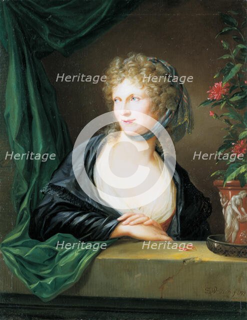 Portrait of an Unknown Woman, 1798. Creator: Friedrich Georg Weitsch.