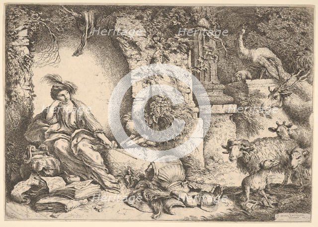 Circe changing the companions of Ulysses into beasts, 1650-1651. Creator: Giovanni Benedetto Castiglione.