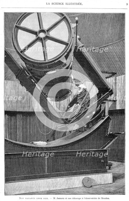 Jules Pierre Cesar Janssen, French astronomer, 1893. Artist: Unknown