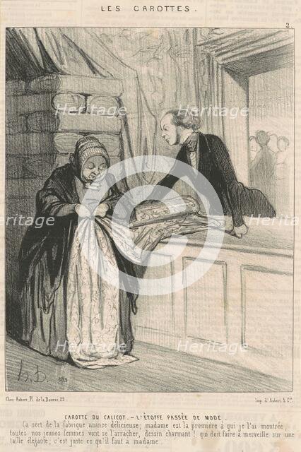 Carotte du calicot, 19th century. Creator: Honore Daumier.