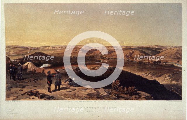 Valley of Chernaya River. Artist: Simpson, William (1832-1898)