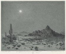 Arizona Night, 1930. Creator: George Elbert Burr.