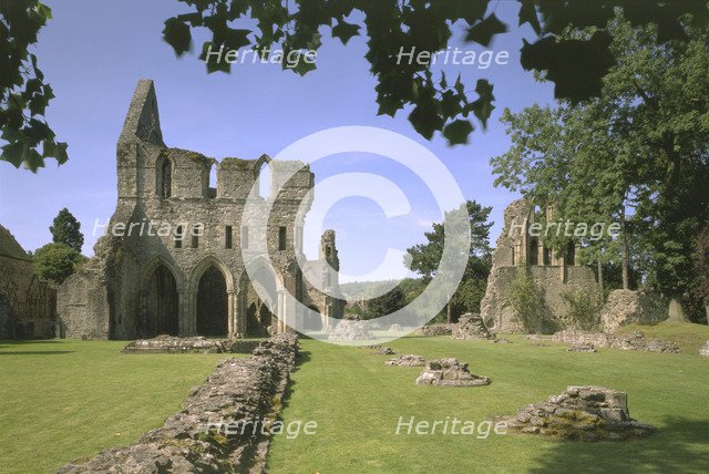 The priory church, Wenlock Priory, Much Wenlock, Shropshire, 1998. Artist: J Bailey