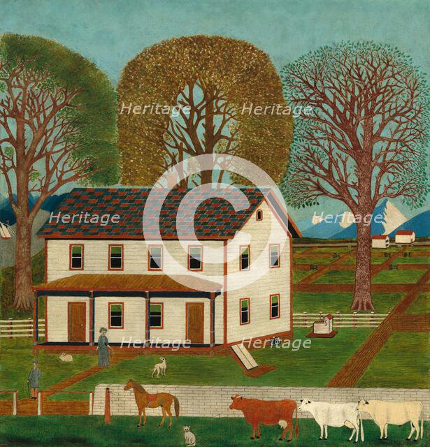 Farmhouse in Mahantango Valley, late 19th century. Creator: Unknown.