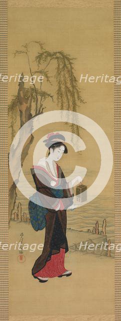 Beauty with Fireflies, early 1800s. Creator: Unknown.