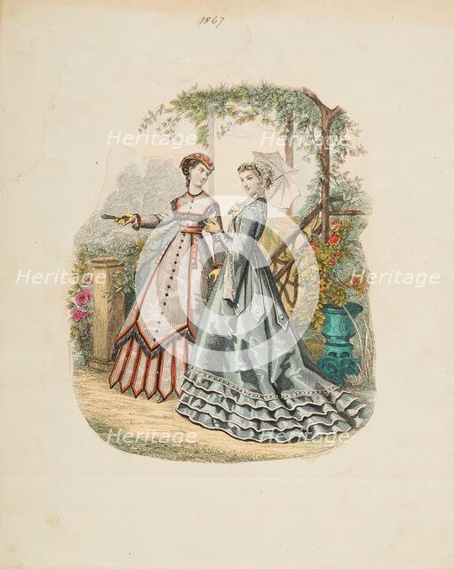 Costume plate, 1867. Creator: Unknown.