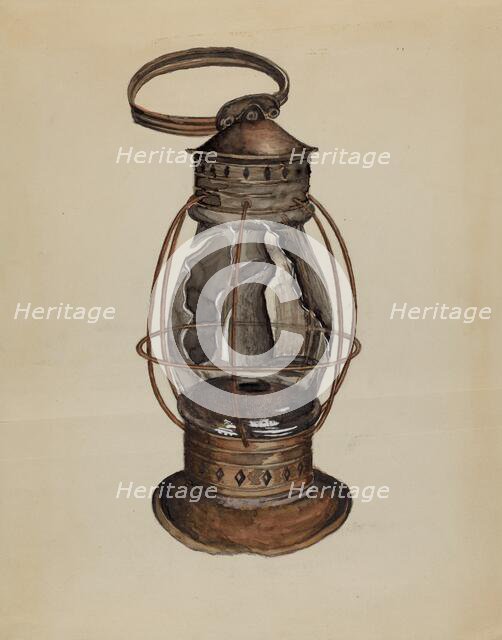 Lantern, c. 1937. Creator: Albert Eyth.