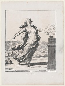 Ceci a tué cela, 1871. Creator: Honore Daumier.