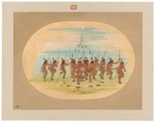 Green Corn Dance - Minatarrees, 1861. Creator: George Catlin.