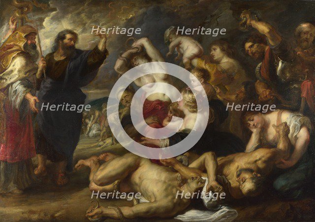 The Brazen Serpent, 1635-1640. Artist: Rubens, Pieter Paul (1577-1640)