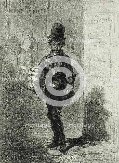 Les Faillites de Cupidon, 1856. Creator: Félicien Rops.