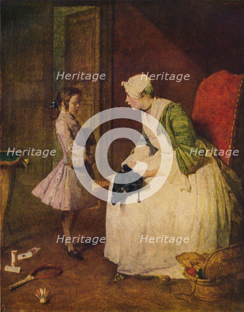 'The Admonition', 18th century.  Artist: Jean-Simeon Chardin.