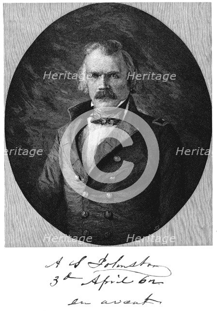 Albert Sidney Johnston, American soldier. Artist: Unknown