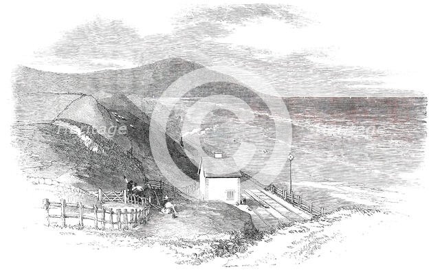 Opening of the Whitehaven and Furness Junction Railway - Braestones Station, 1850. Creator: Smyth.