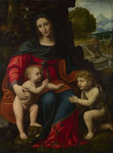 The Virgin and Child with Saint John, 1510s. Creator: Luini, Bernardino (ca. 1480-1532).