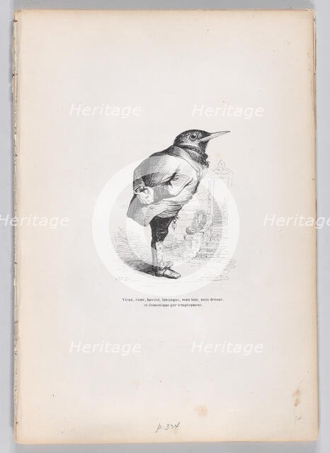 Old, broken, haggard, whimsical, yet good, yet dedicated, and domestic by temperame..., ca. 1837-47. Creator: Charles Tamisier.