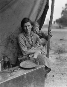 Migrant agricultural worker's family, Nipomo, California, 1936. Creator: Dorothea Lange.