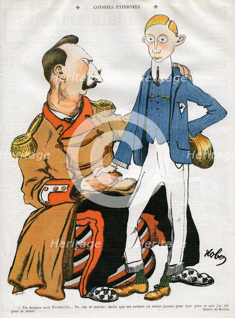 'Conseils Paternels' (Paternal advice), c1888-1918. Artist: Unknown