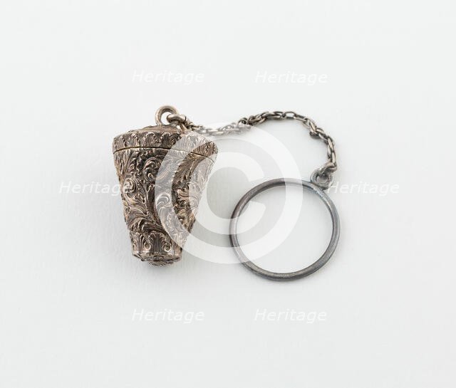 Thimble-Shaped Vinaigrette, England, c. 1840. Creator: Unknown.