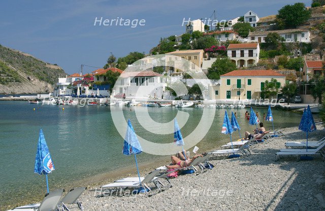 Beach, Assos, Kefalonia, Greece.