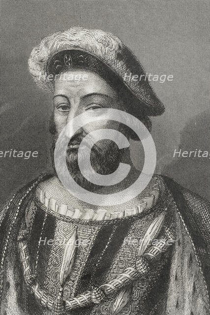 Francis I, (1494-1547), King of France from 1515 to 1547, 1856.  Creator: Charles Geoffroy.
