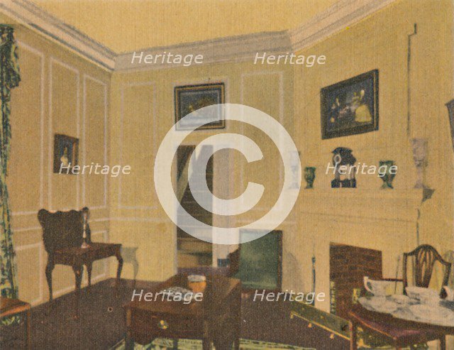 'Mrs. Washington's Sitting Room', 1946. Artist: Unknown.